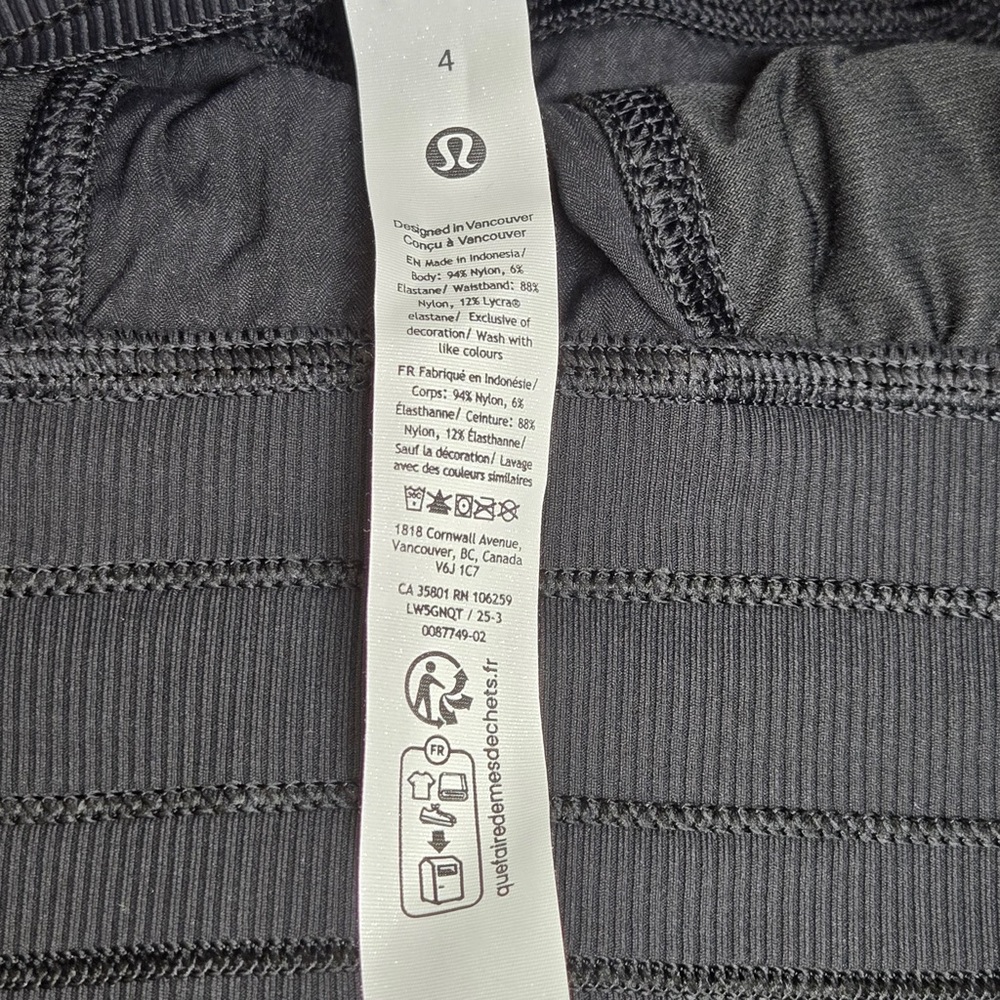 NWT LULULEMON Dance Studio Mid-Rise PantTall Black Size 4 5959 - Picture 13 of 14